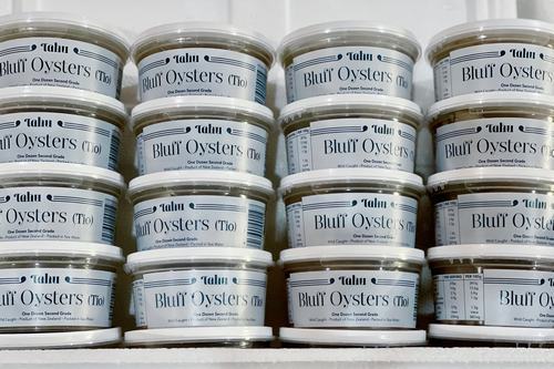 Fresh Bluff Oysters (Premium Grade, 1 dozen pot)